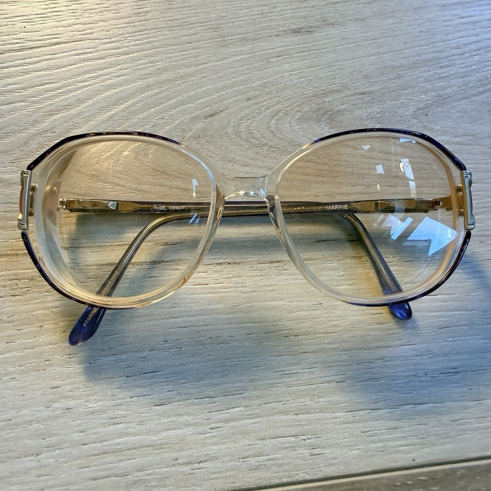 Vintage Ladies Joan Rivers Debut Marine Glasses Retro Style Gold Tone Frame